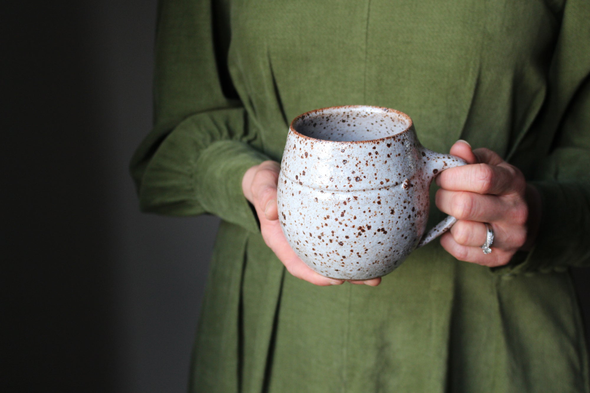Speckled White Mug: Seven