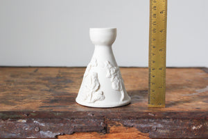 Decorated Porcelain Candlestick Holder