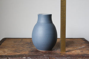 Daffodil or Tulip Vase in Matte Blue