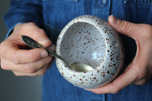 Slightly Imperfect Salt Pig in Rustic Speckled Clay