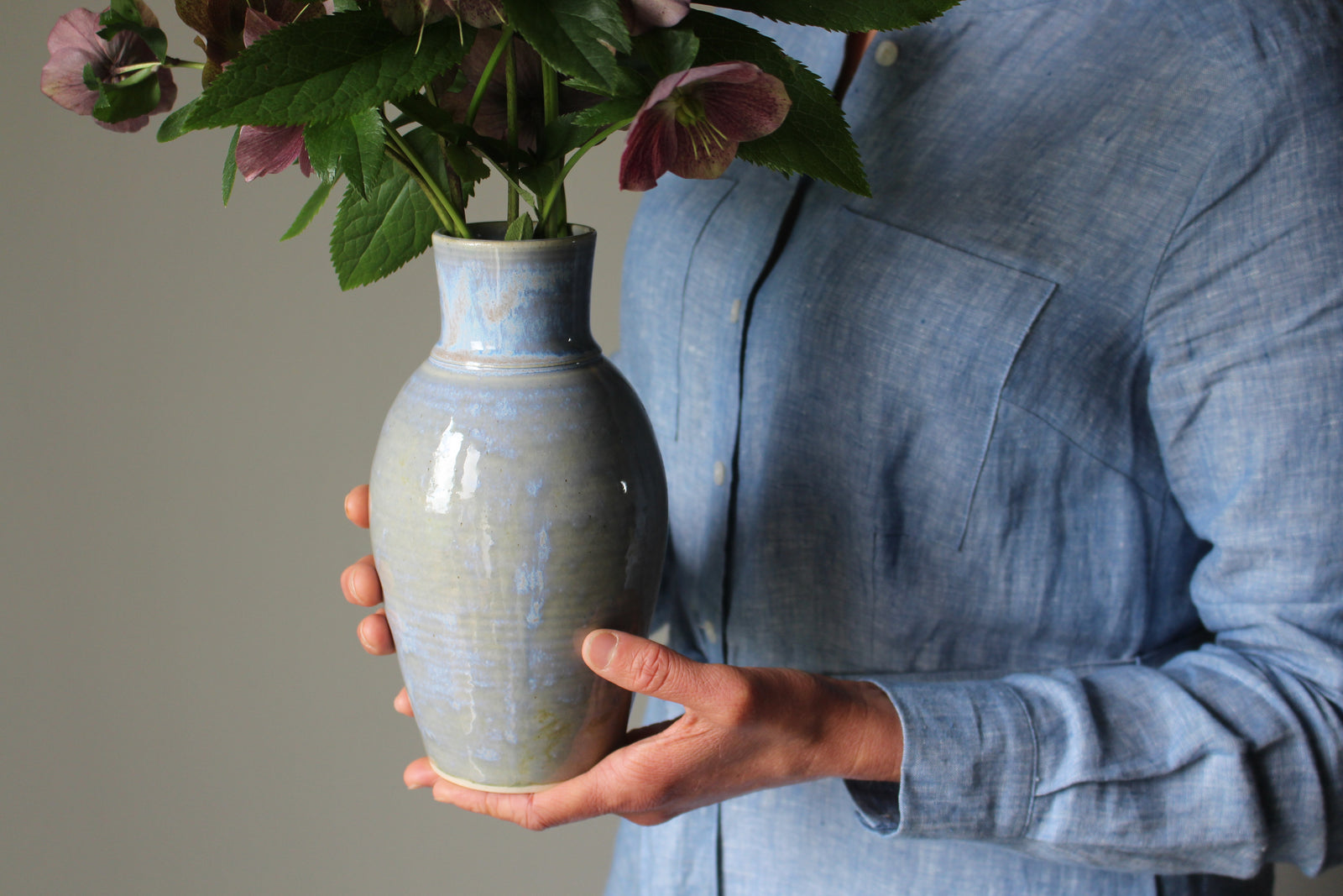 Pale Blue Vase