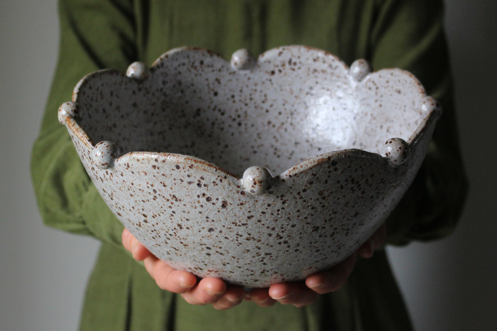 Scalloped-Edge Bowl: Three
