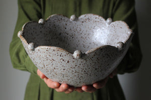 Scalloped-Edge Bowl: Three