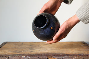 Studded Vase in Indigo