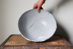 Large Black and White Serving Bowl: One