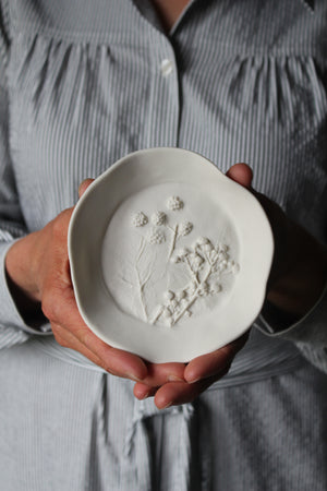 Herbarium: Botanicals in Porcelain White: Three