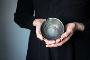 Raku-Fired Jewellery Bowl/Ring Dish: Three