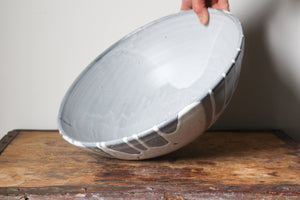 Large Black and White Serving Bowl: One