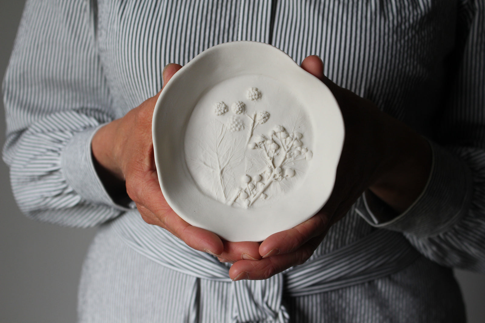 Herbarium: Botanicals in Porcelain White: Three