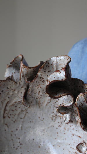 Anthos Bowl in Speckled White: One