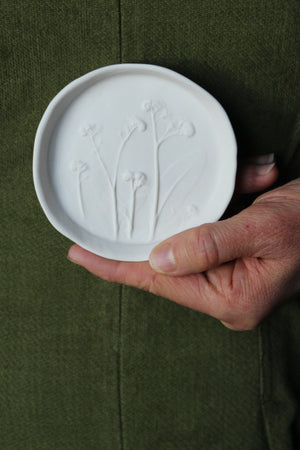 Herbarium: Botanicals in Porcelain White: Eighteen