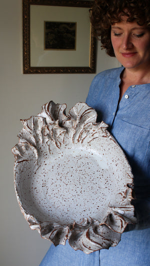 Anthos Platter in Speckled White: One