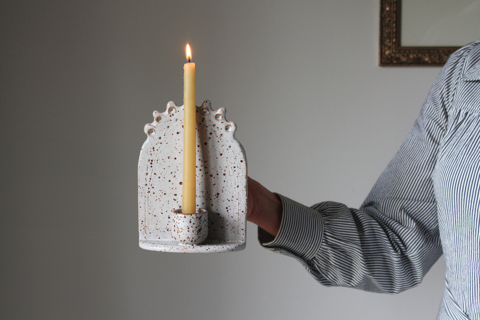 Wall Sconce Candle Holder: Three
