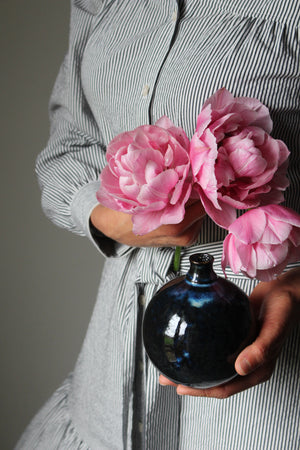 Bud Vase in Indigo: Two
