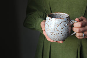 Speckled White Mug: Ten