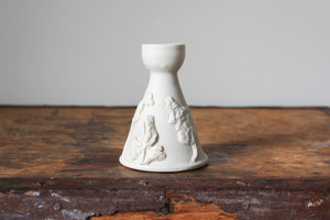 Decorated Porcelain Candlestick Holder