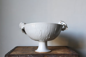 Largest Pedestal Dish in White