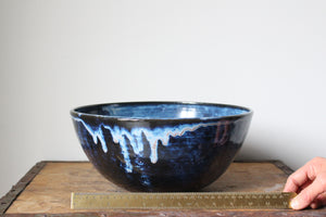Large Indigo Serving Bowl