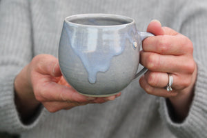 Smaller Tea-sized Pale Blue/Grey Mug: One