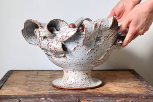 Large Pedestal Dish: Five