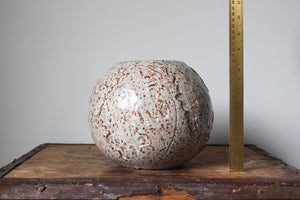 Slightly Flawed Carved Orb Vase
