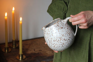 Medium Jug in Speckled White