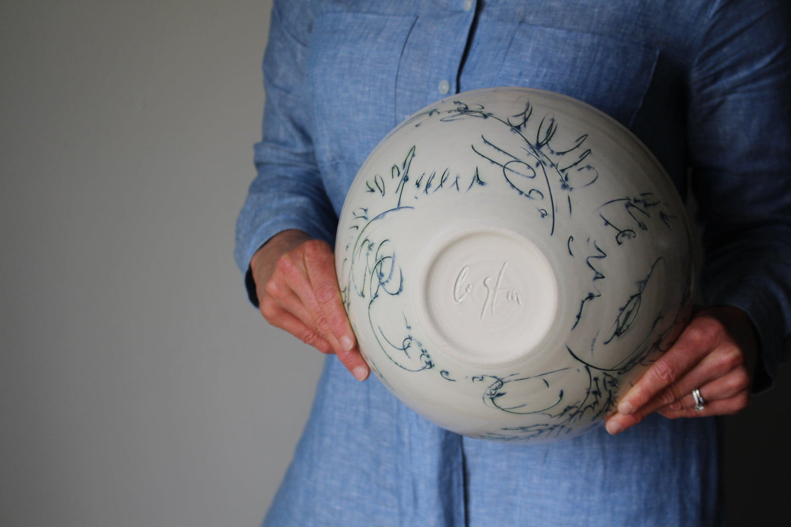 Botanical Serving Bowl: Three