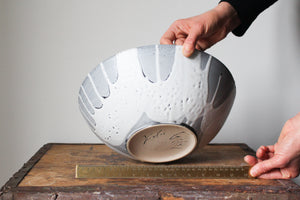 Large Black and White Serving Bowl: One