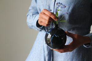Bud Vase in Indigo: One