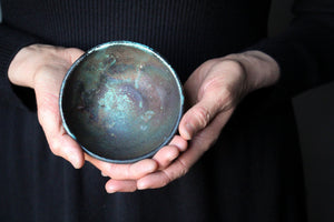 Raku-Fired Jewellery Bowl/Ring Dish: Three