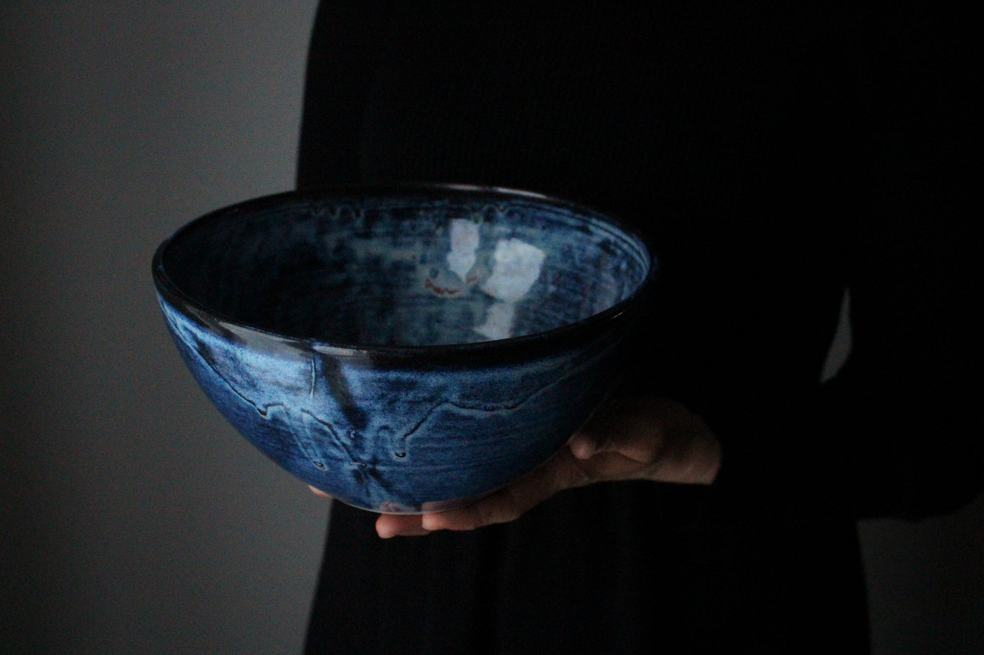 Indigo Serving Bowl
