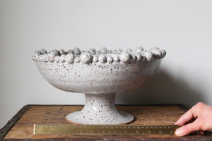 Large String of Pearls Pedestal Dish
