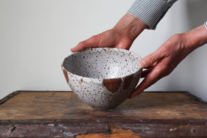 Serving Bowl in Poured Lustre