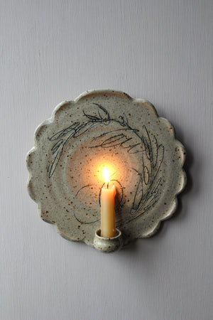 Botanical Wall Sconce Candle Holder: Three