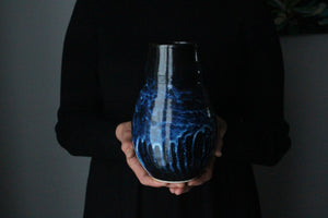 Tall Vase in Indigo: Six