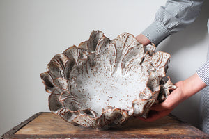 Anthos Bowl in Speckled White: Two