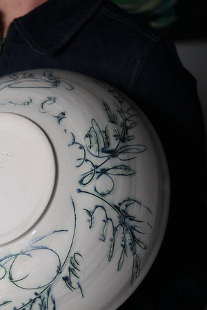 Large Botanical Serving Bowl: Two