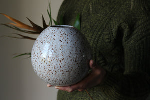 Orb Vase in Speckled White: One