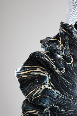 Anthos Bowl in Metallic Black