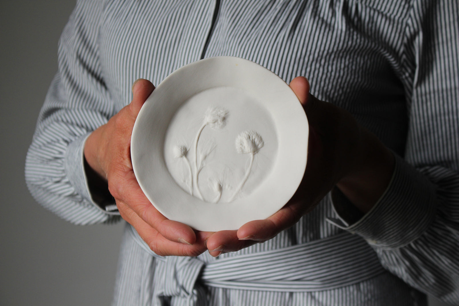 Herbarium: Botanicals in Porcelain White: Four