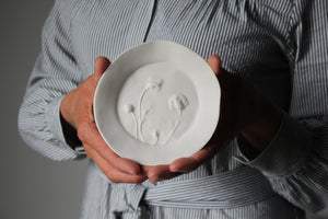 Herbarium: Botanicals in Porcelain White: Four