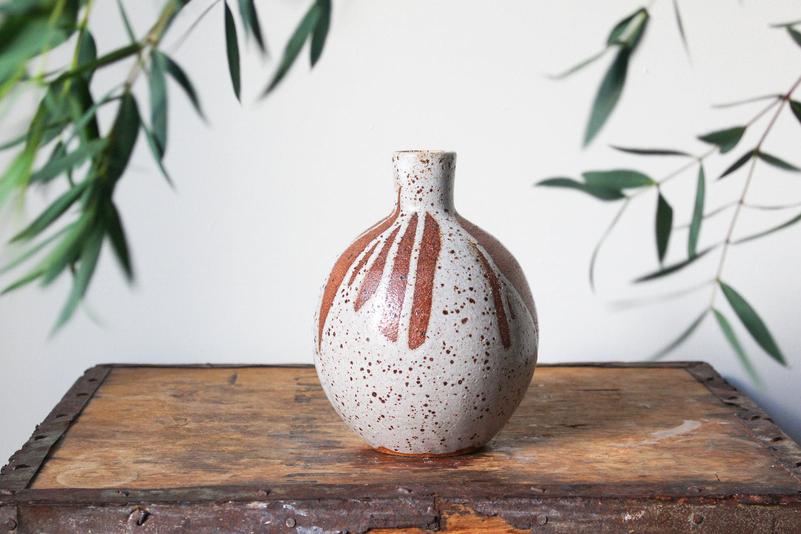 Poured Lustre Vase: Three