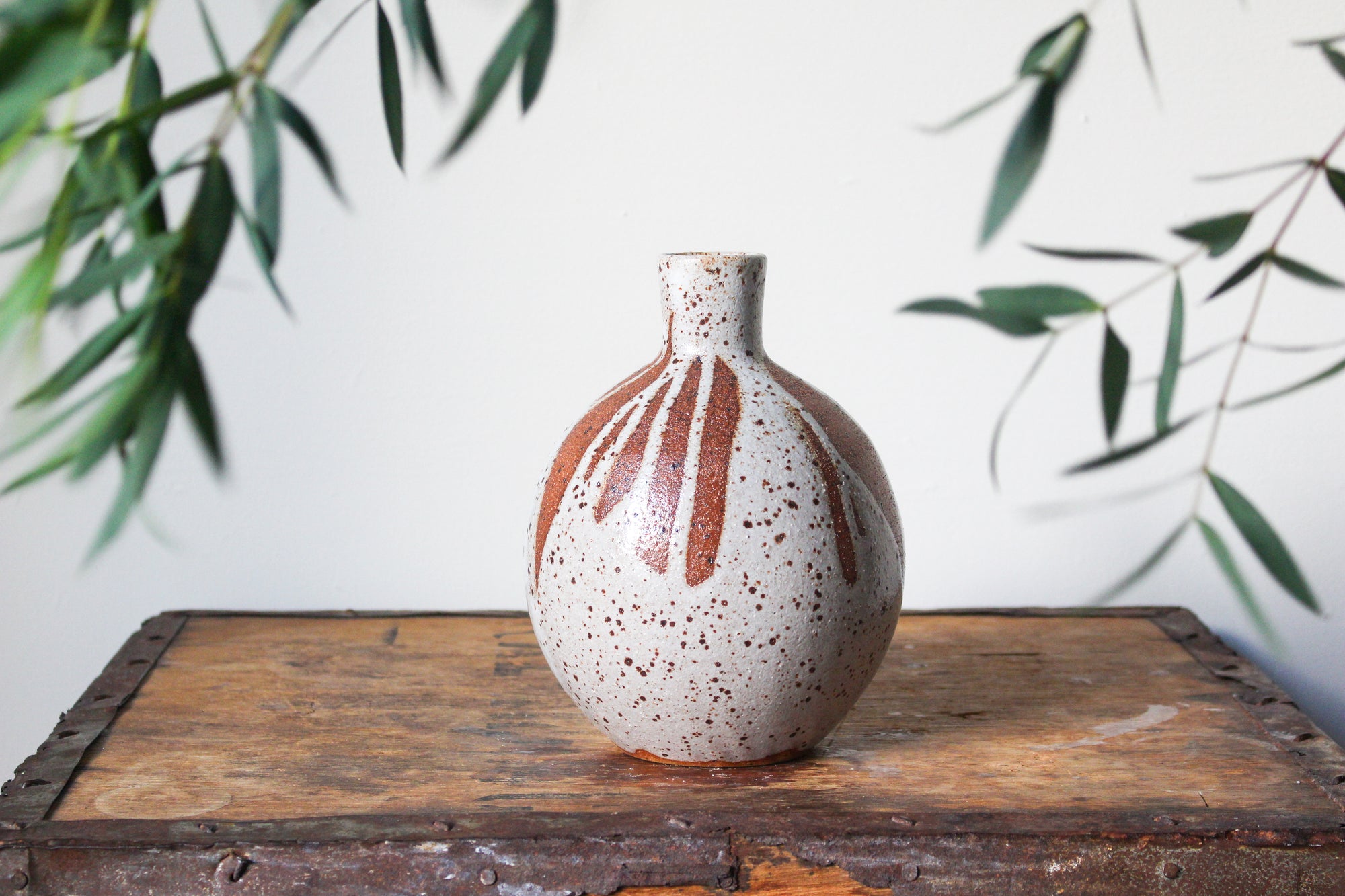 Poured Lustre Vase: Three