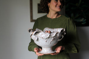 Large Pedestal Dish: Five