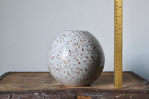 Orb Vase in Speckled White: One