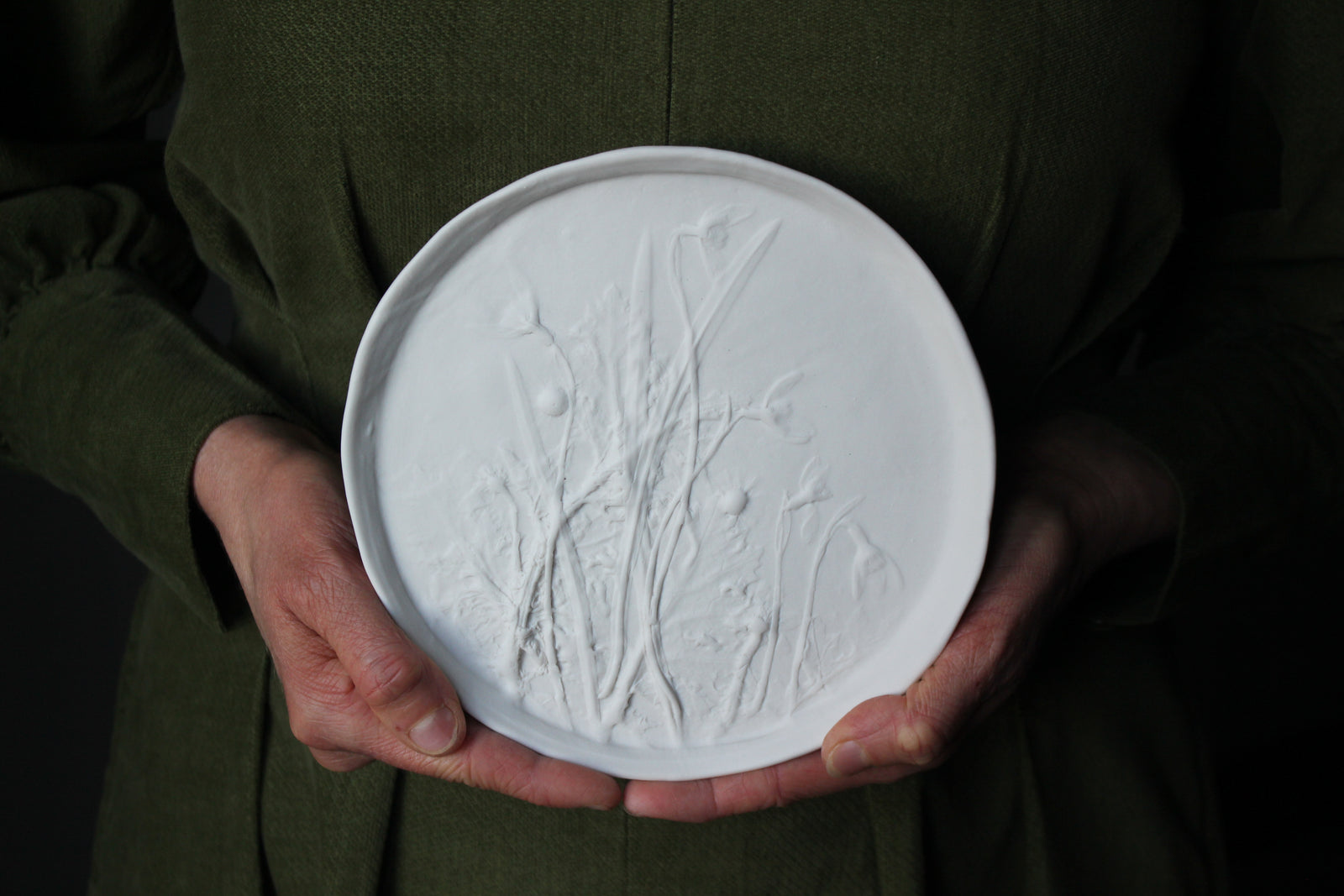 Herbarium: Botanicals in Porcelain White: Three