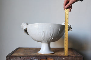 Largest Pedestal Dish in White