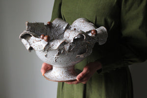 Large Pedestal Dish: Five