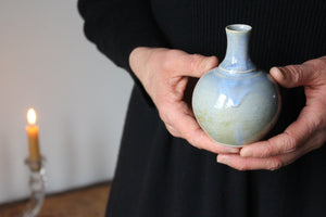 Pale Blue Bud Vase