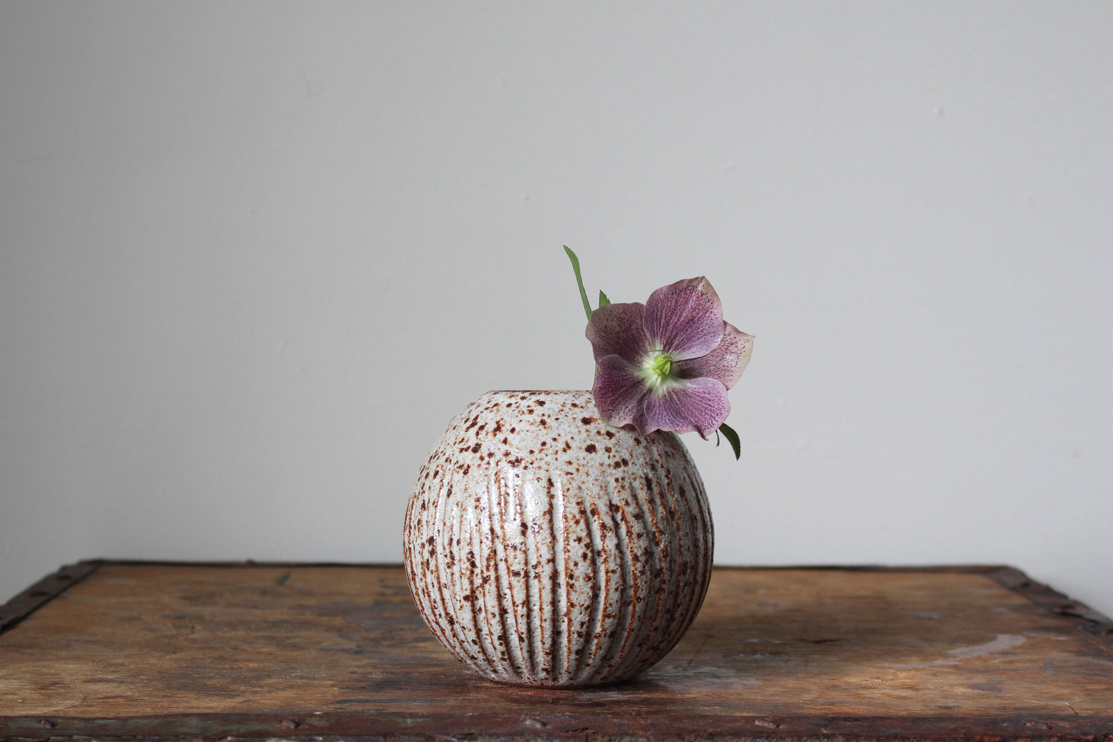 Carved Orb Vase